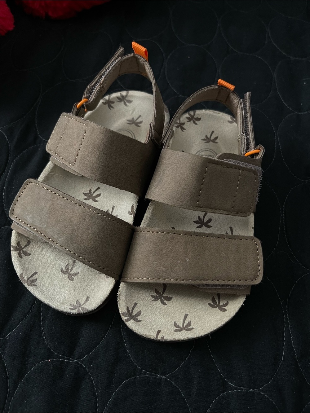 Kids Brown Adjustable Strap Sandals